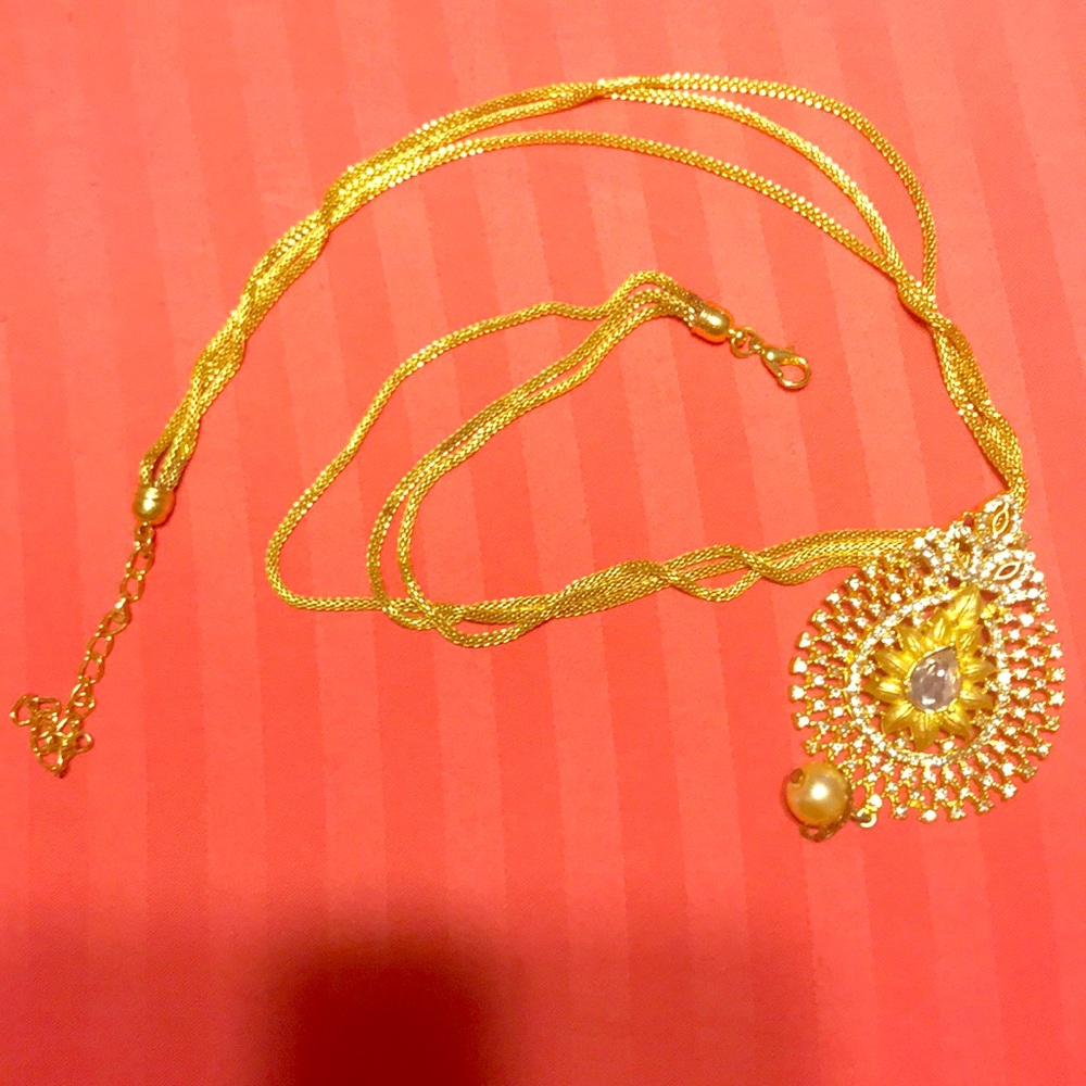 Genuine 24k Gold Dubai wedding necklace